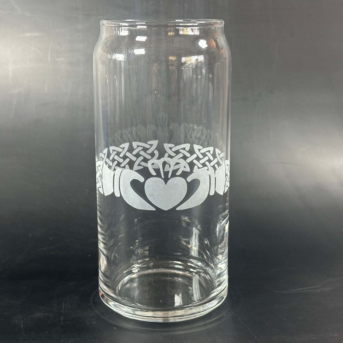 Claddagh Ring with a Knot End Band