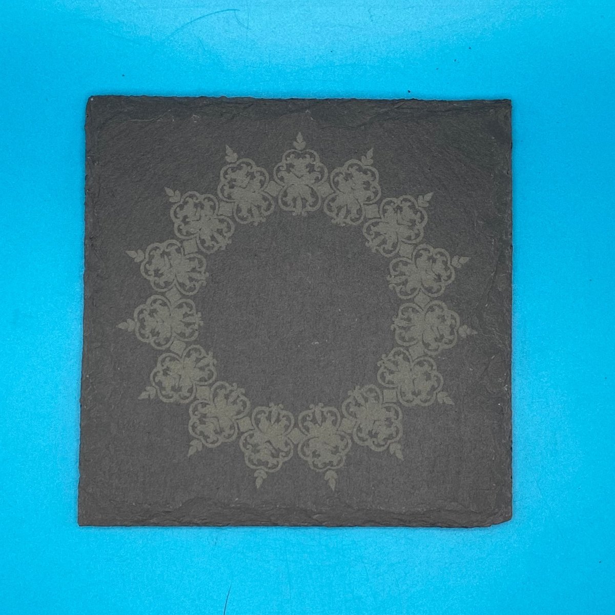 Baroque Blossom Band Slate Coaster - Crosby Girls Crafts