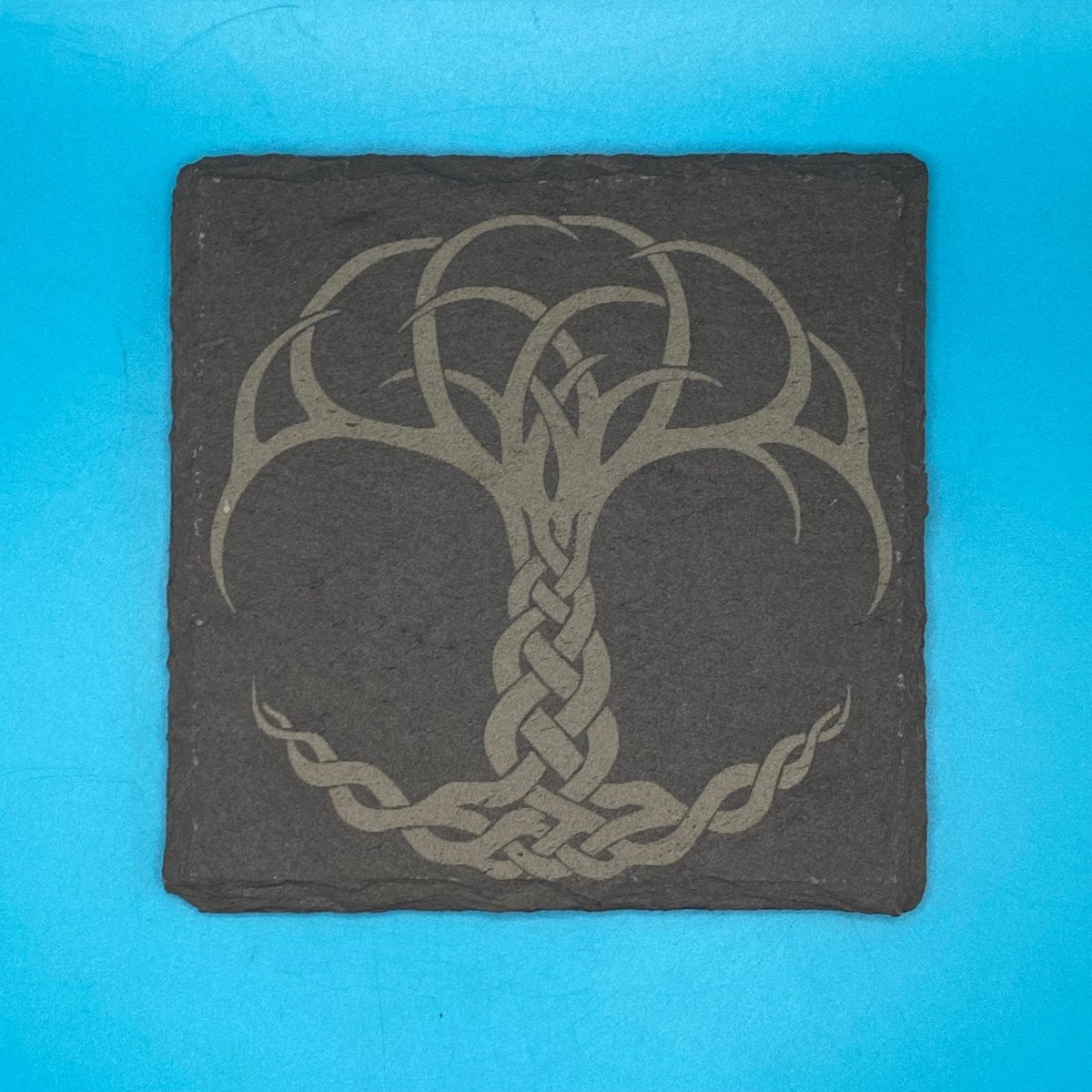 Braided Tree of Life Slate Coaster - Crosby Girls Crafts