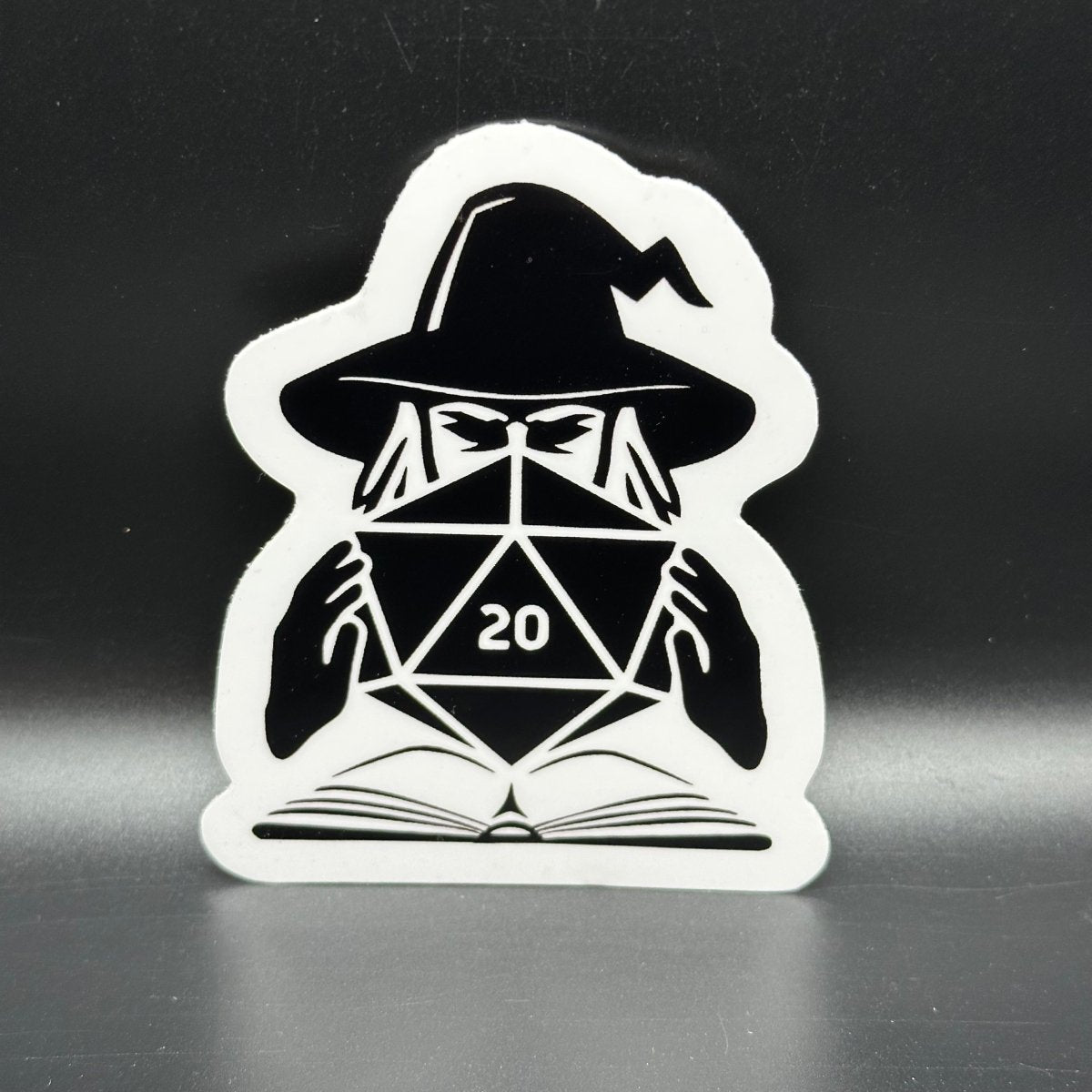D20 Wizard Sticker - Crosby Girls Crafts
