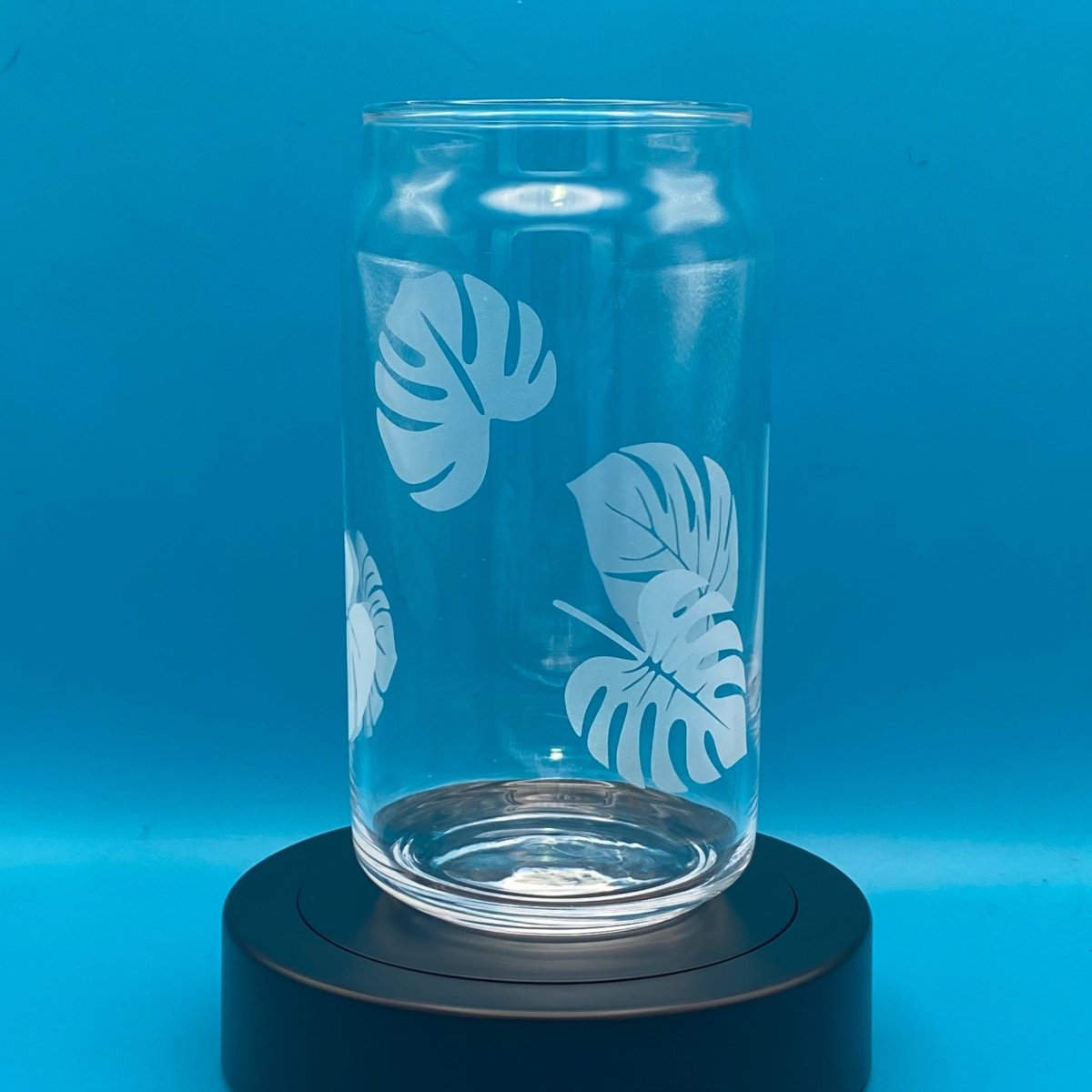 Floral Drinkware - Monstera Leaf - Crosby Girls Crafts