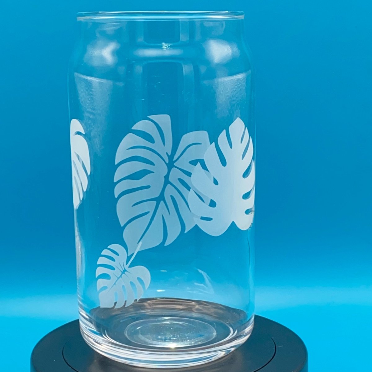 Floral Drinkware - Monstera Leaf - Crosby Girls Crafts