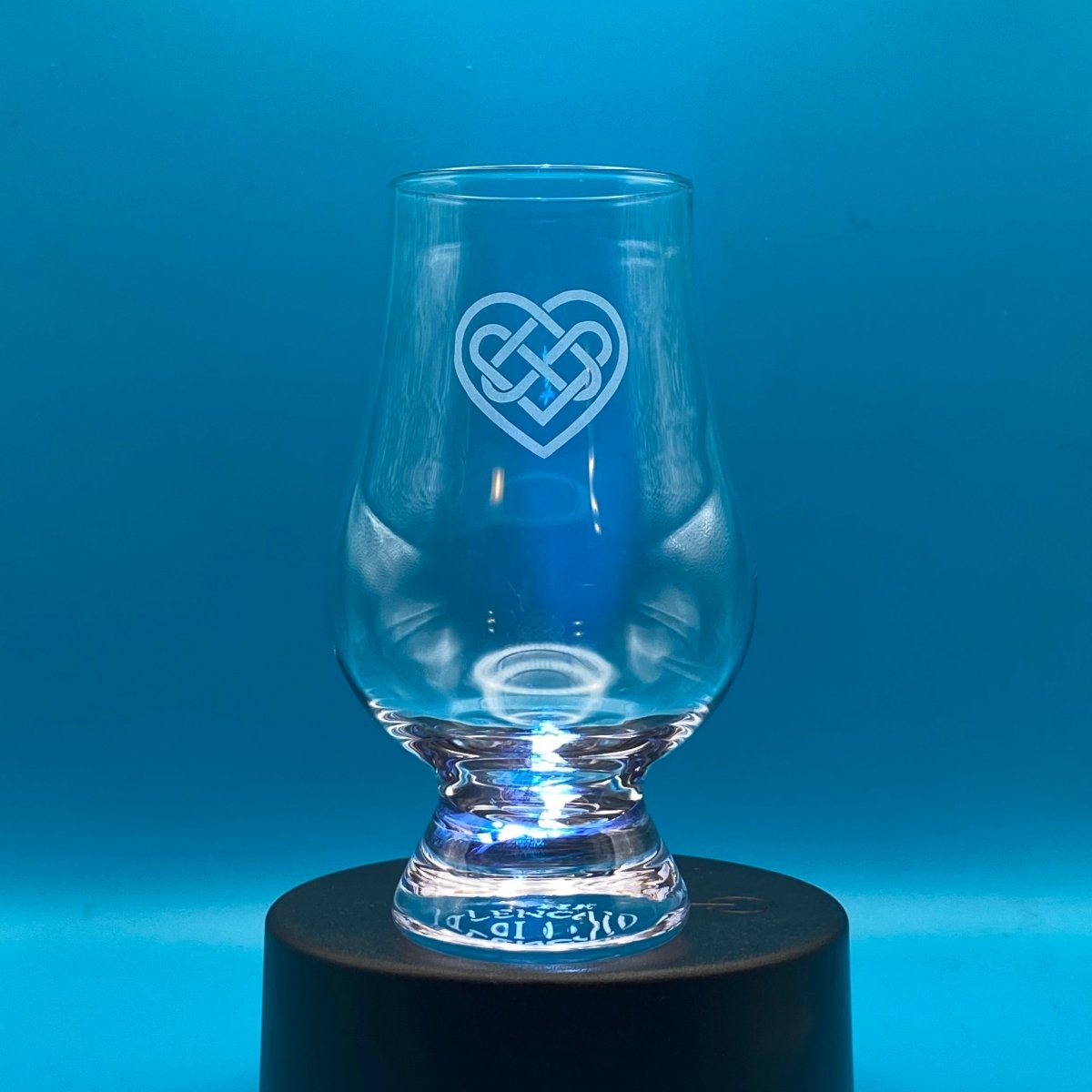 Glencairn Tasting Glass - Heart Celtic Knot - Crosby Girls Crafts
