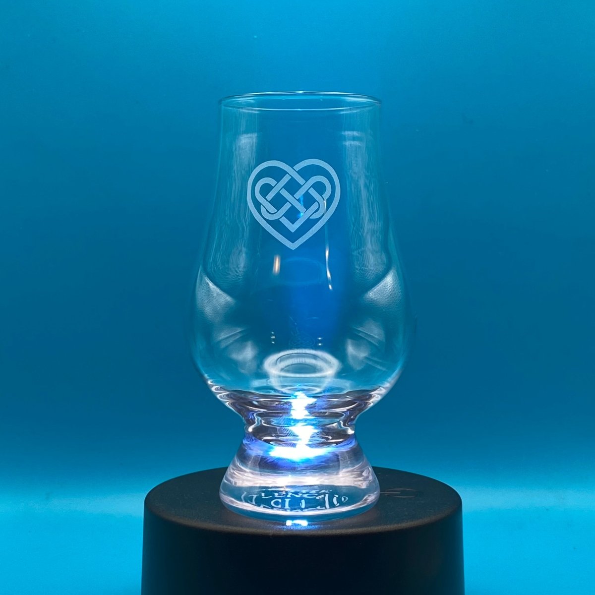 Glencairn Tasting Glass - Heart Celtic Knot - Crosby Girls Crafts