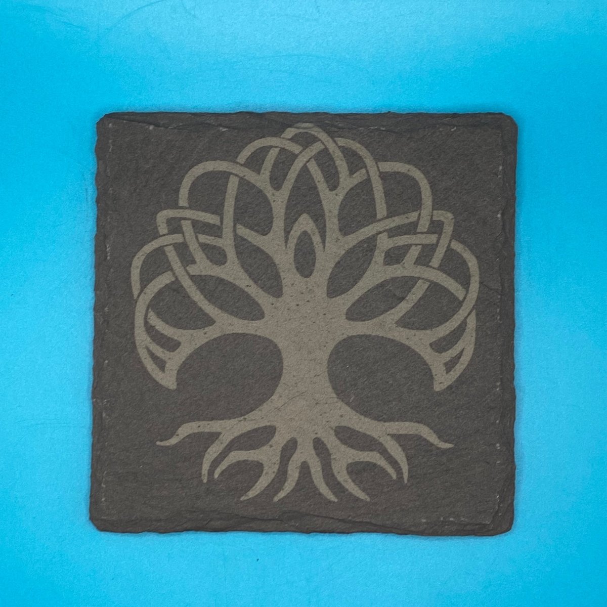 Open Tree of Life Slate Coaster - Crosby Girls Crafts