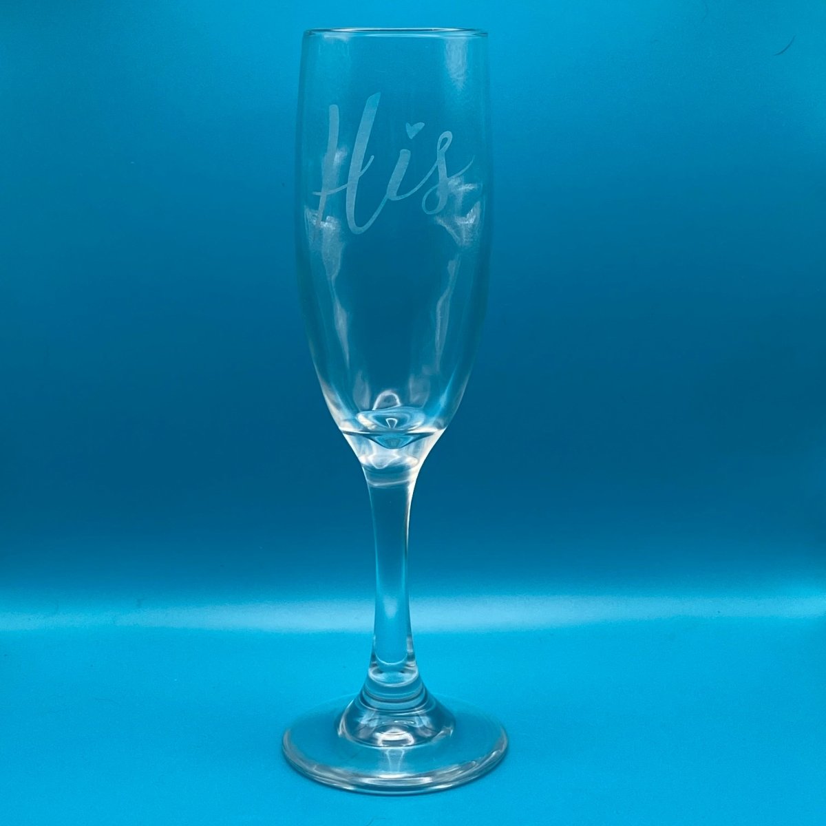 Pronoun Champagne Flute - Crosby Girls Crafts