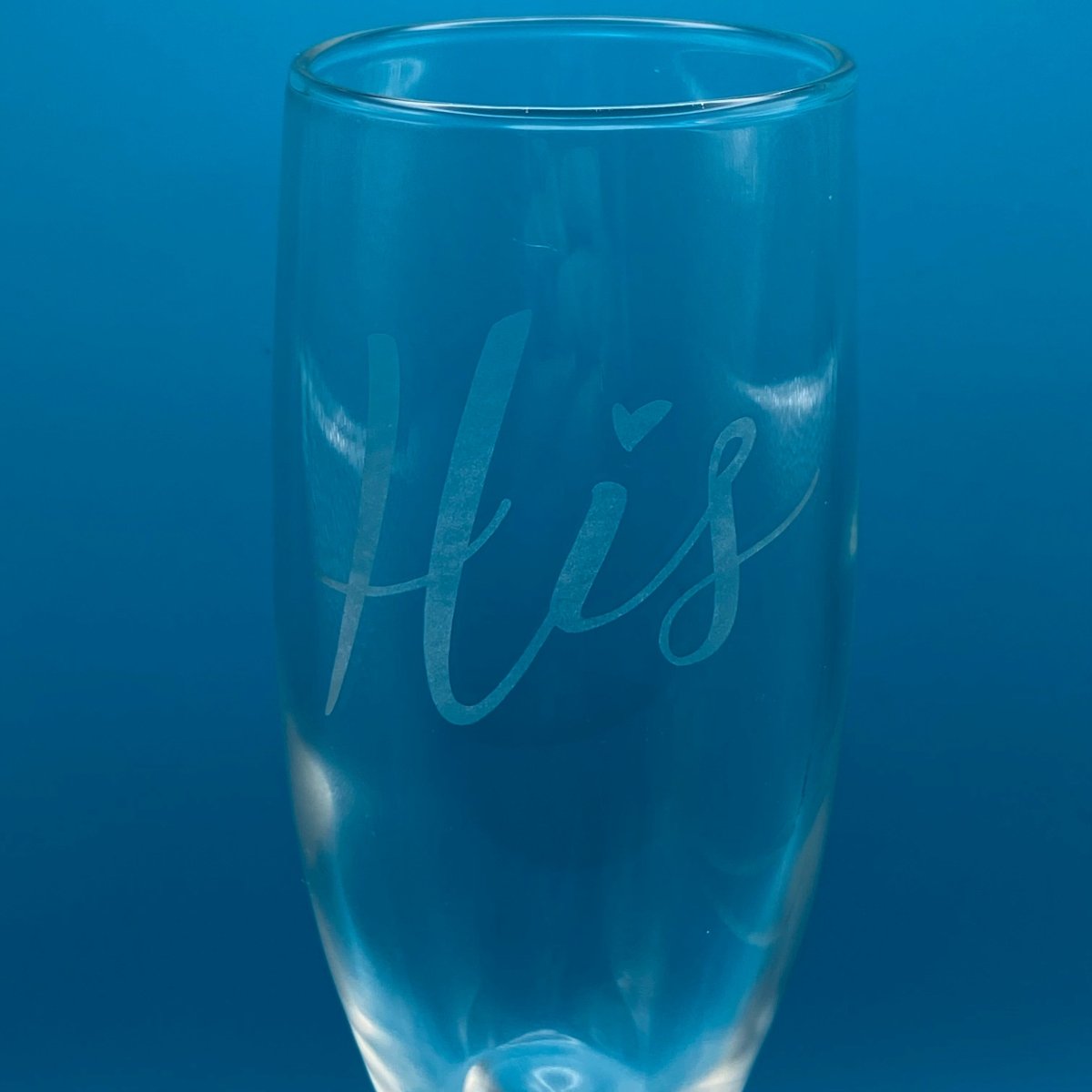 Pronoun Champagne Flute - Crosby Girls Crafts