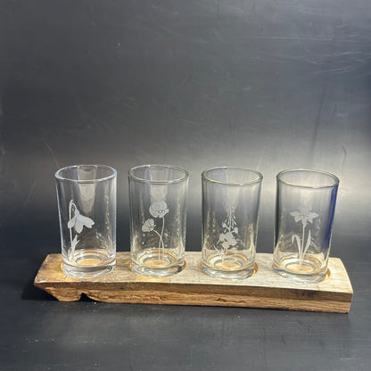 Floral 5 oz. Flight Set