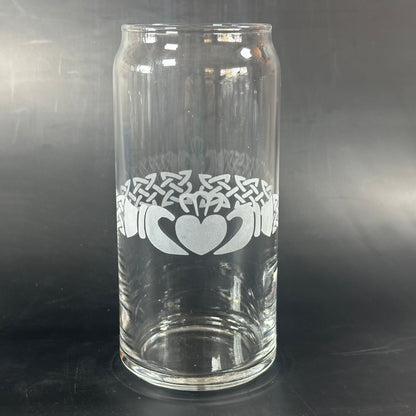 Claddagh Ring with a Knot End Band