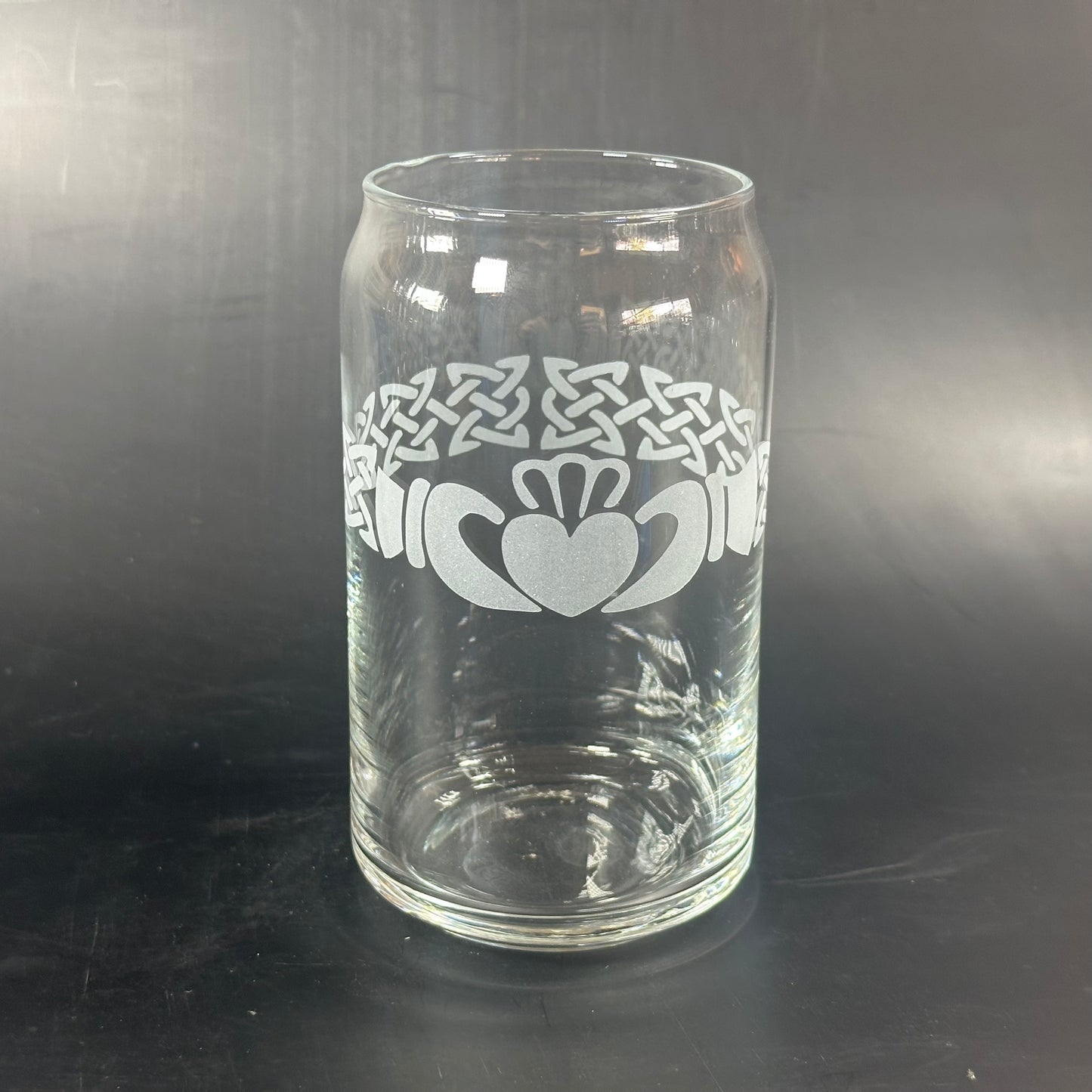 Claddagh Ring with a Knot End Band