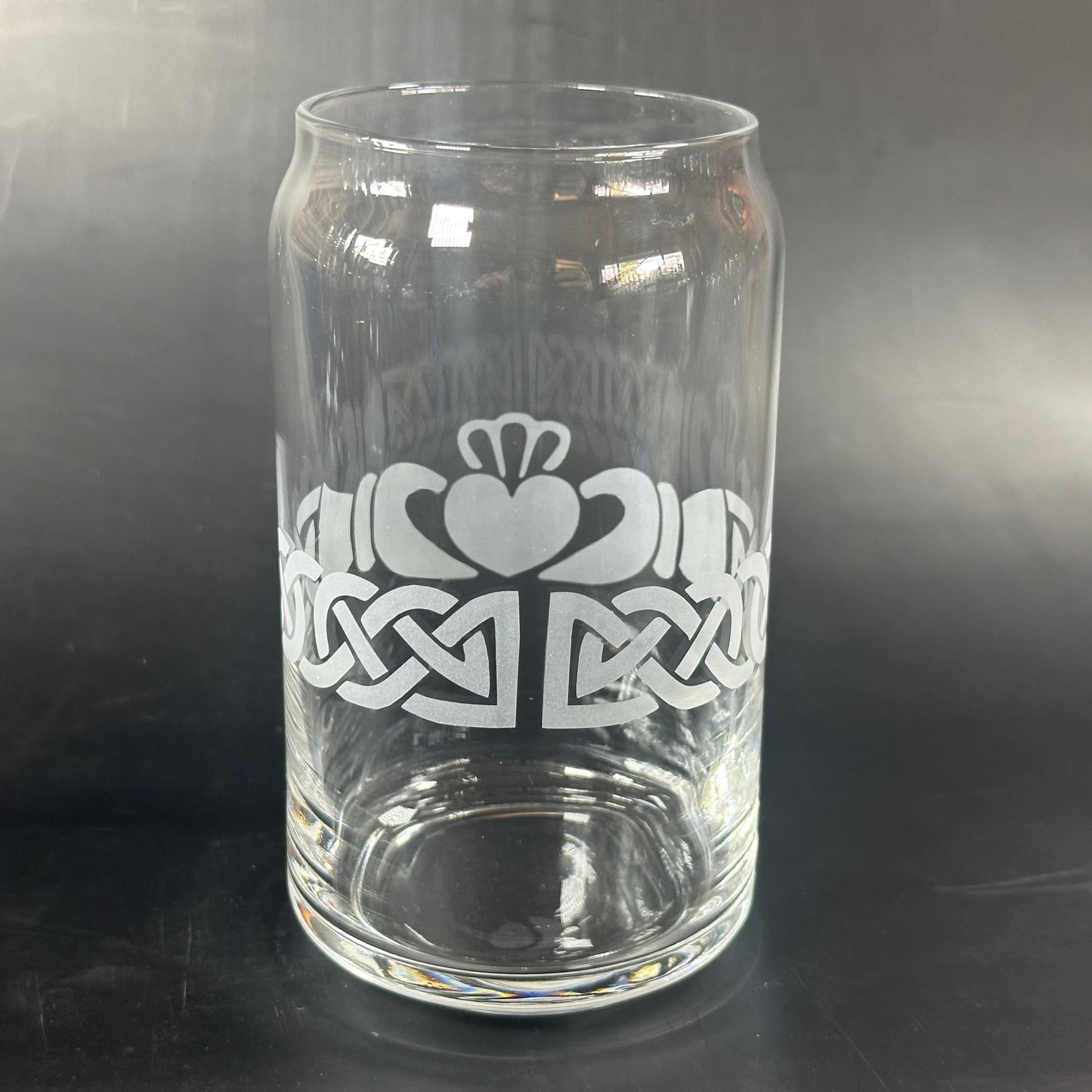 Claddagh Ring with a Square End Band