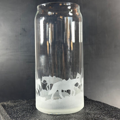 Double Saddled Horse Band Wrap