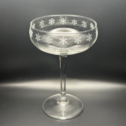 Snowflake Champagne Coupe