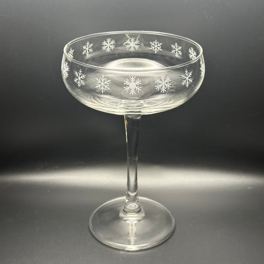 Snowflake Champagne Coupe