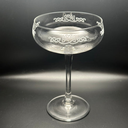 Square Knot Champagne Coupe