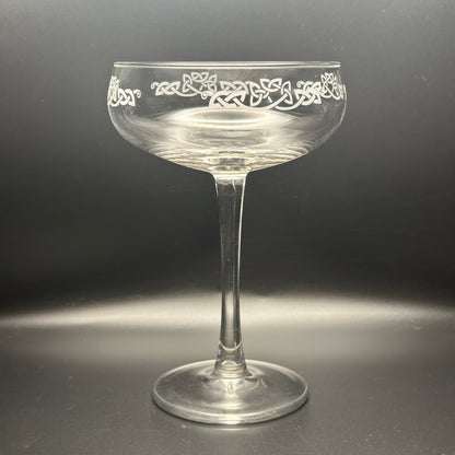 Square Knot Champagne Coupe