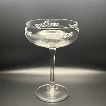 Square Knot Champagne Coupe