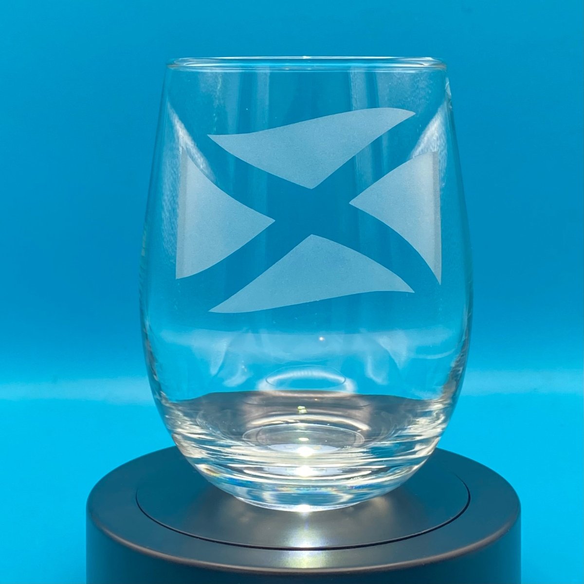 Celtic Drinkware - Waving Scottish Flag - Crosby Girls Crafts