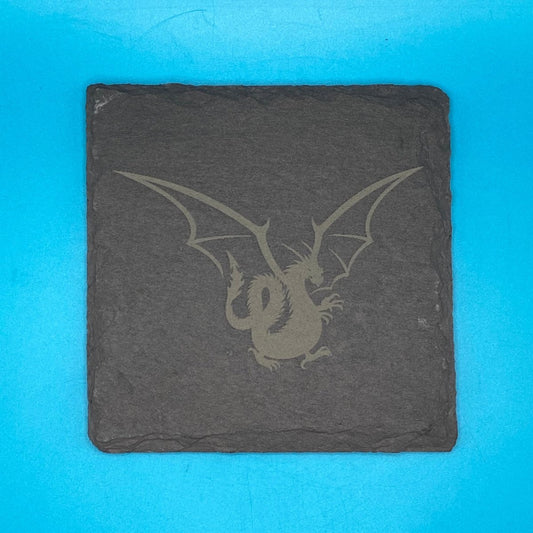 Dragon Slate Coaster - Crosby Girls Crafts