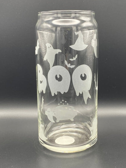 Holiday Drinkware - Boo! Ghost Wraparound Design - Crosby Girls Crafts