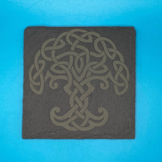 Knot Tree of Life Slate Coaster - Crosby Girls Crafts