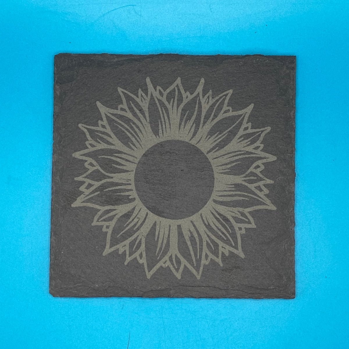 Sunflower Slate Coaster - Crosby Girls Crafts