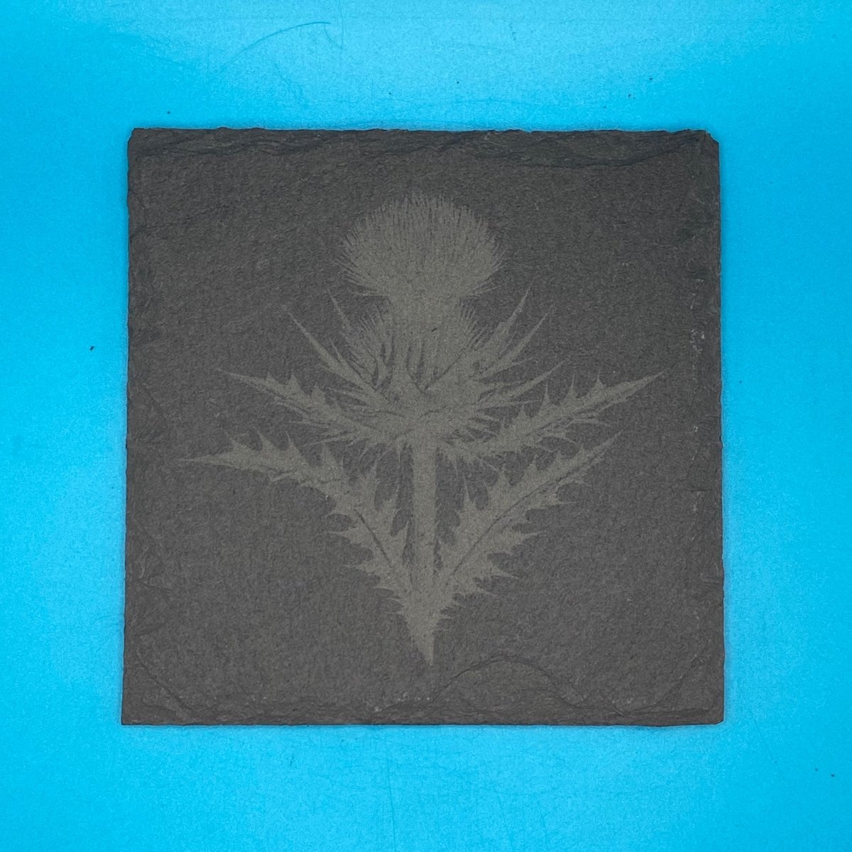 Thistle Slate Coaster - Crosby Girls Crafts