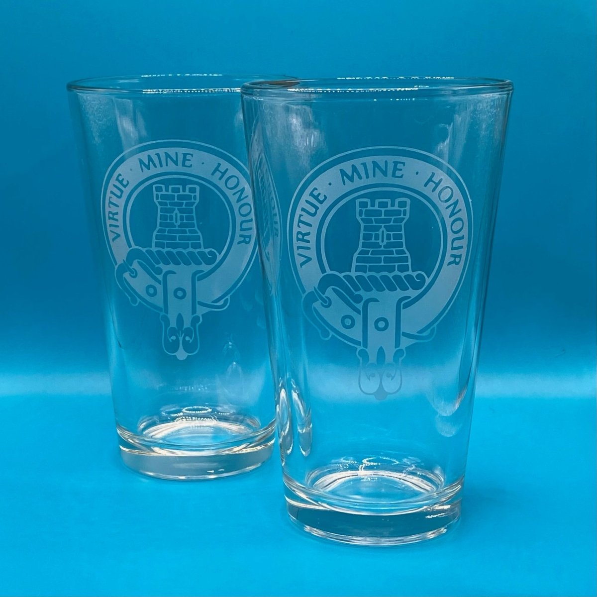 Celtic Drinkware - Custom Clan Crests - Crosby Girls Crafts