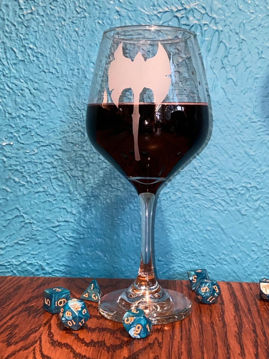 DND Barbarian Wine Glass - Crosby Girls Crafts